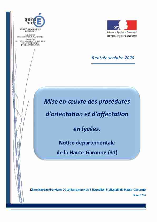 [PDF] notice départementale 2019/2020 - lacadémie de Toulouse