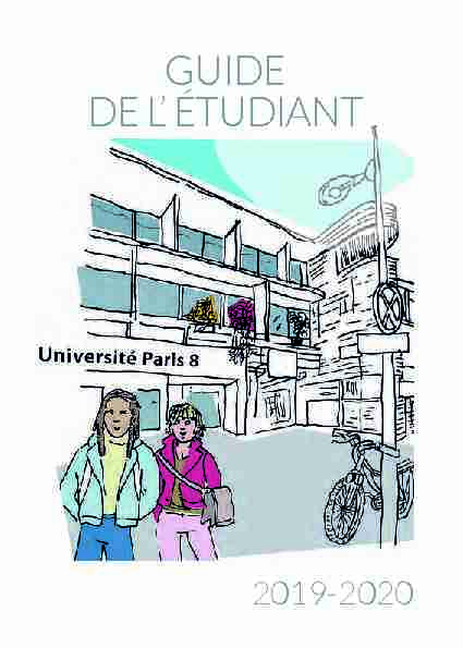 [PDF] Guide delétudiant - Université Paris 8