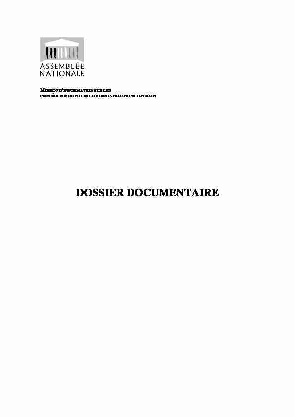 [PDF] DOSSIER DOCUMENTAIRE - Assemblée nationale