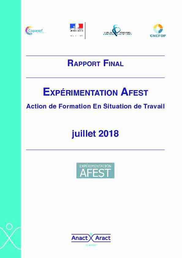 Rapport final AFEST juillet 2018