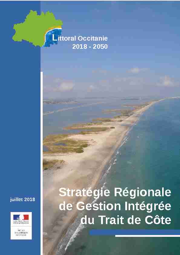 Stratégie Régionale de Gestion Intégrée du Trait de Côte
