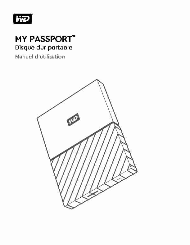 MY PASSPORT™ - Disque dur portable