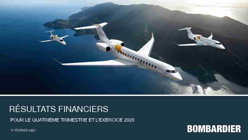 Q4 2020 Financial Results - Bombardier