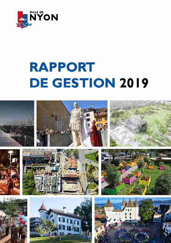RAPPORT DE GESTION 2019
