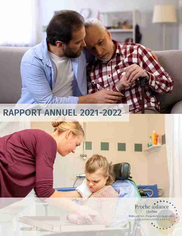 RAPPORT ANNUEL 2021-2022