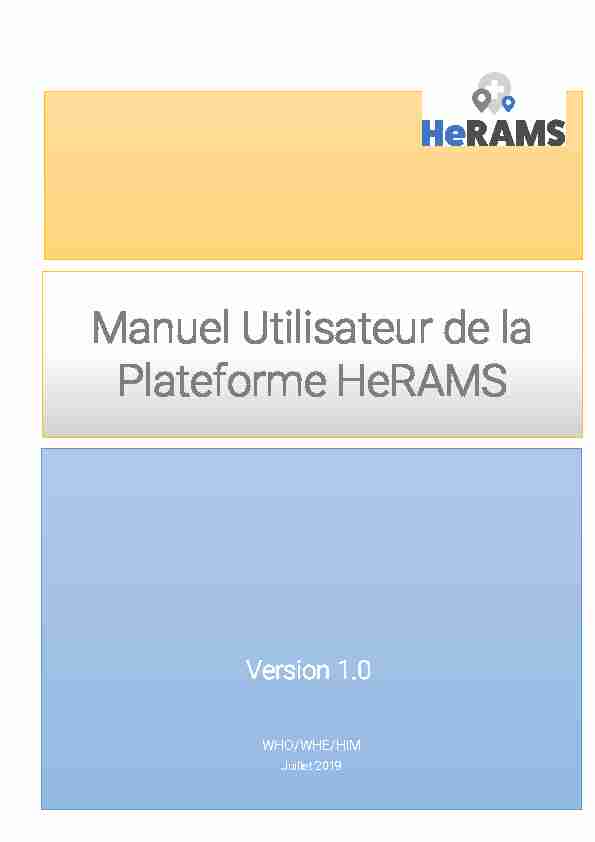 [PDF] HeRAMS Platform Users Manual - Humanitarian Response