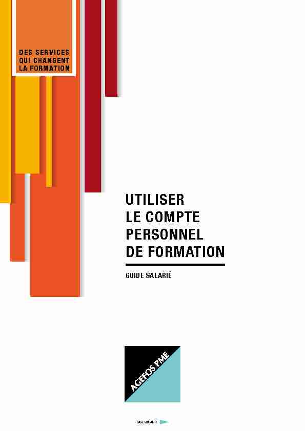 [PDF] UTILISER LE COMPTE PERSONNEL DE  - Tourolangues