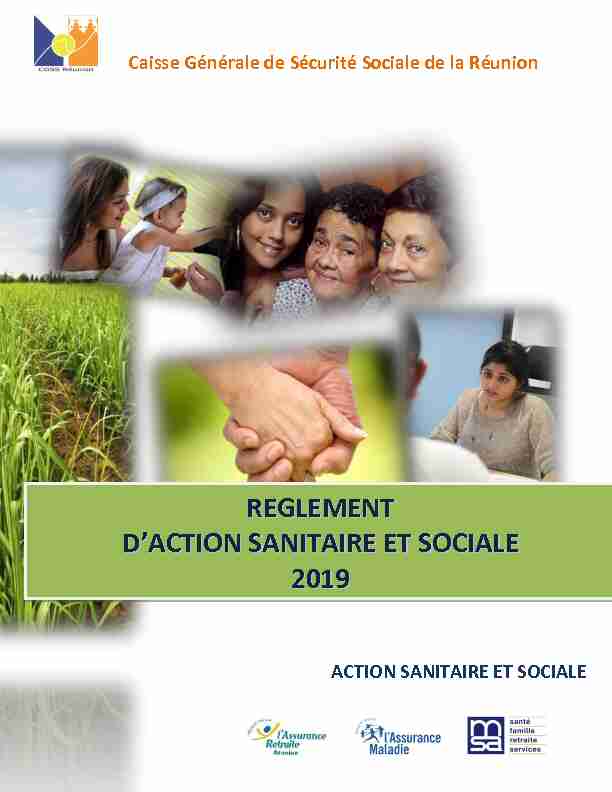 reglement daction sanitaire et sociale 2019