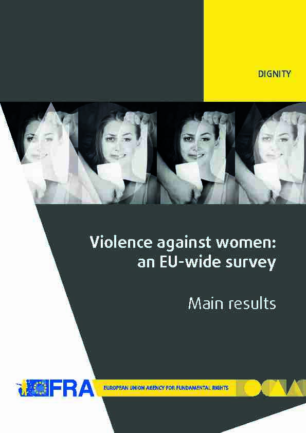 Violence against women: an EU-wide survey Main results