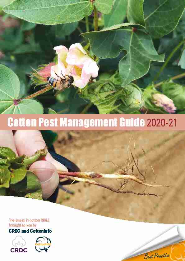 Cotton Pest Management Guide2020-21