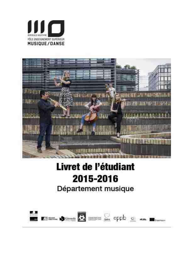 [PDF] LivretEtudiantMusique2015-2016_0pdf - PESMD Bordeaux
