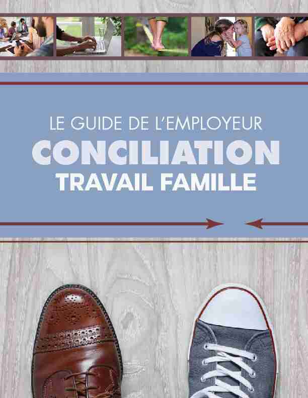 [PDF] Guide de lemployeur Conciliation Travail-Famille