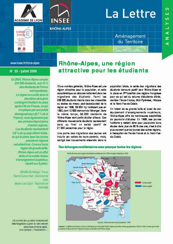 Rhône-Alpes une région attractive pour les étudiants
