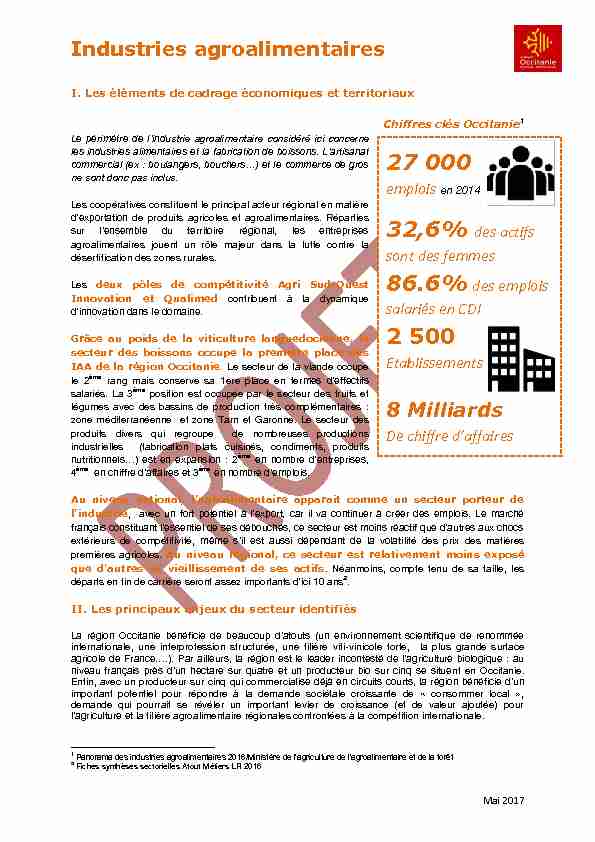 Industries agroalimentaires 8 Milliards