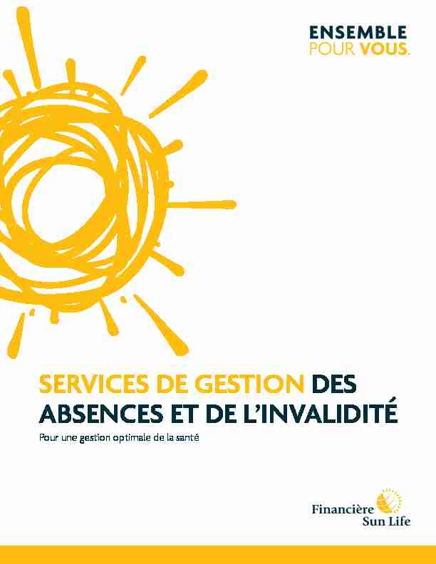 pdf SERVICES DE GESTION DES ABSENCES ET DE L’INVALIDITÉ - Sun Life