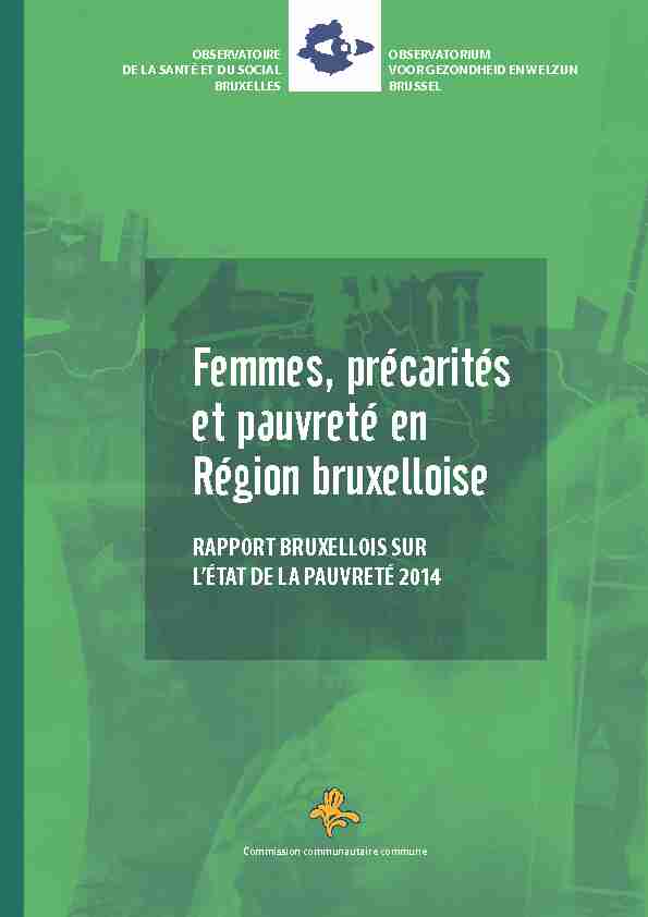 Femmes précarités et pauvreté en Région bruxelloise