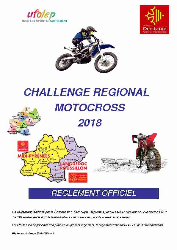 CHALLENGE REGIONAL MOTOCROSS 2018