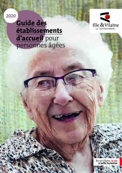 2020 - Guide des établissements daccueil pour personnes âgées