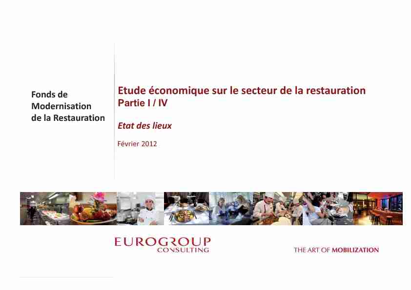 [PDF] Etude économique sur le secteur de la restauration - UMIH