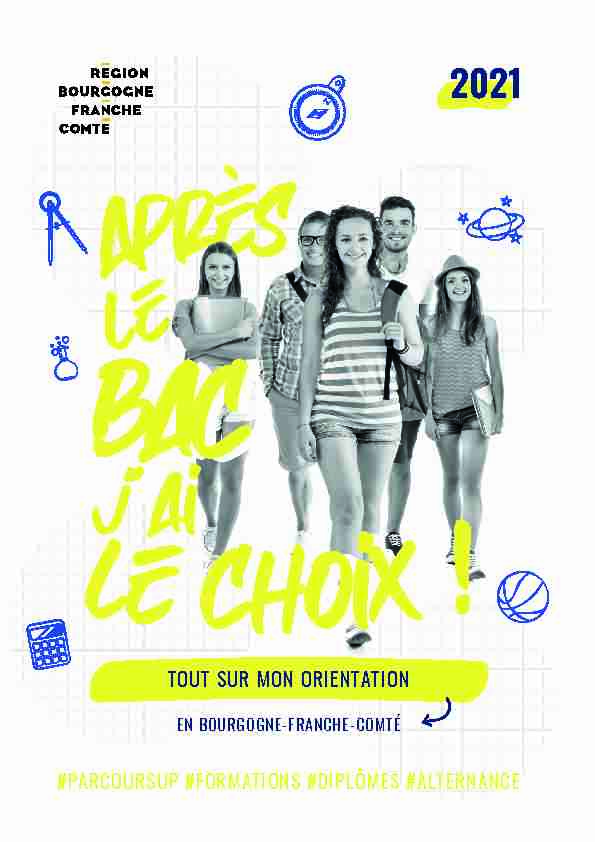 [PDF] Télécharger le guide post-bac 2021 - Région Bourgogne-Franche