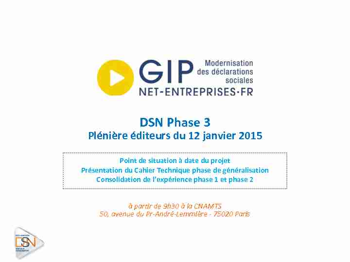 DSN Phase 3 - net-entreprisesfr - Le portail officiel des