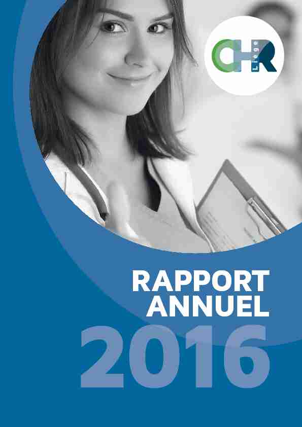 RAPPORT ANNUEL
