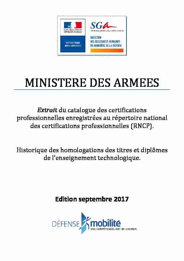 [PDF] MINISTERE DES ARMEES - Défense mobilité