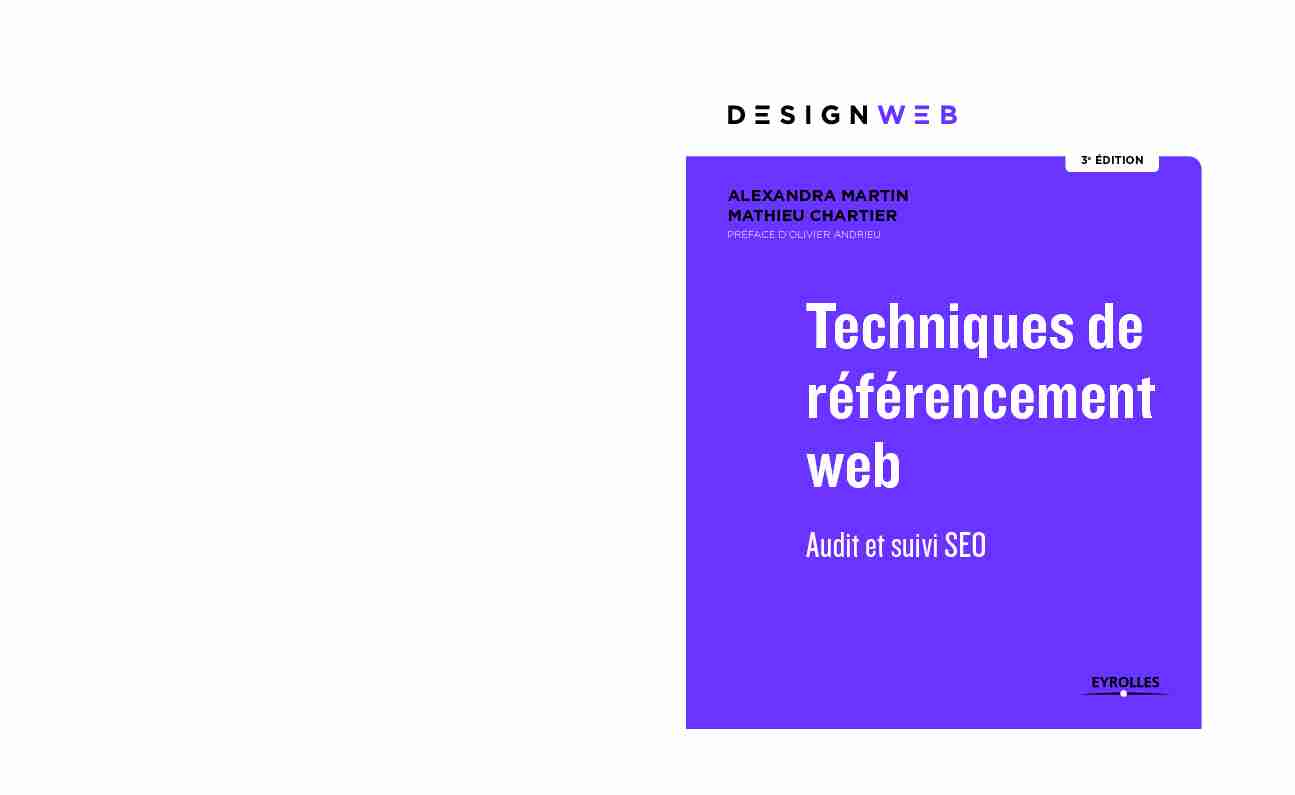 [PDF] Techniques de référencement web - 3e édition