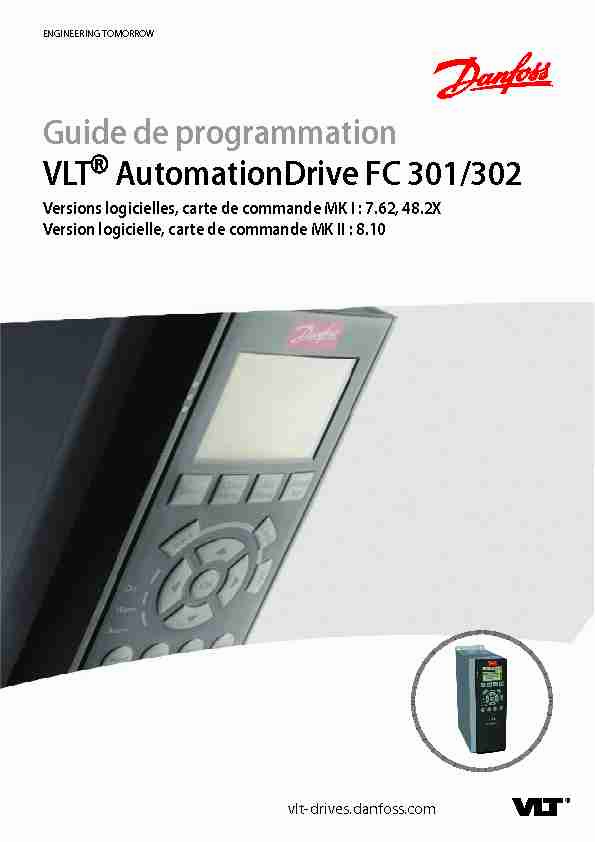 Guide de programmation VLT AutomationDrive FC 301/302