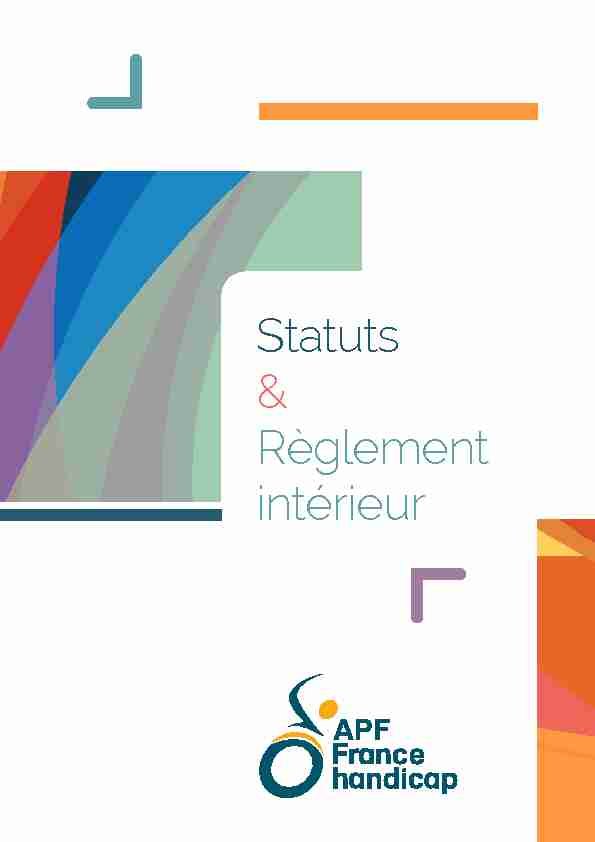 Statuts & Règlement intérieur