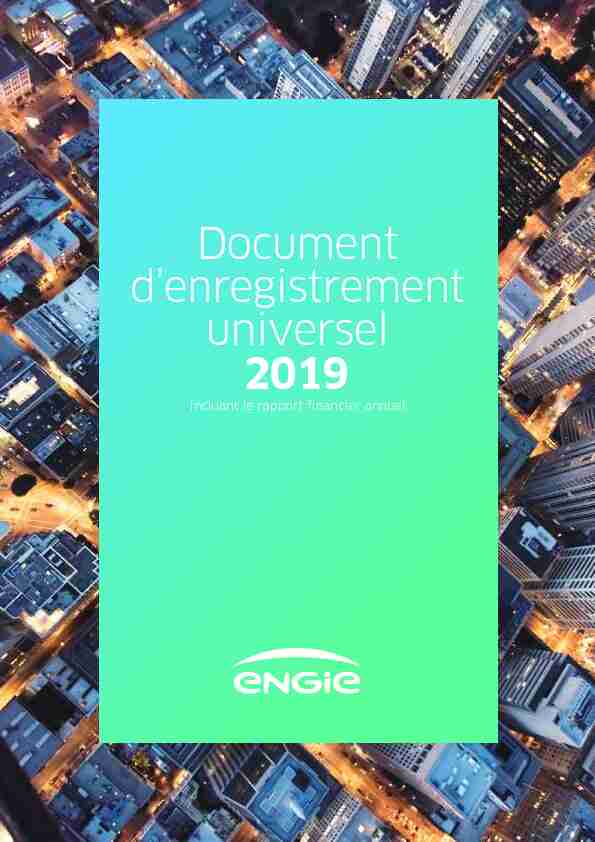 ENGIE DOCUMENT DENREGISTREMENT UNIVERSEL 2019