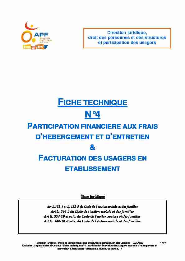 Fiche technique n°4 - participation financière et facturation 23-04-2014