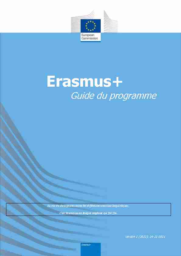 Guide du programme Erasmus  2022