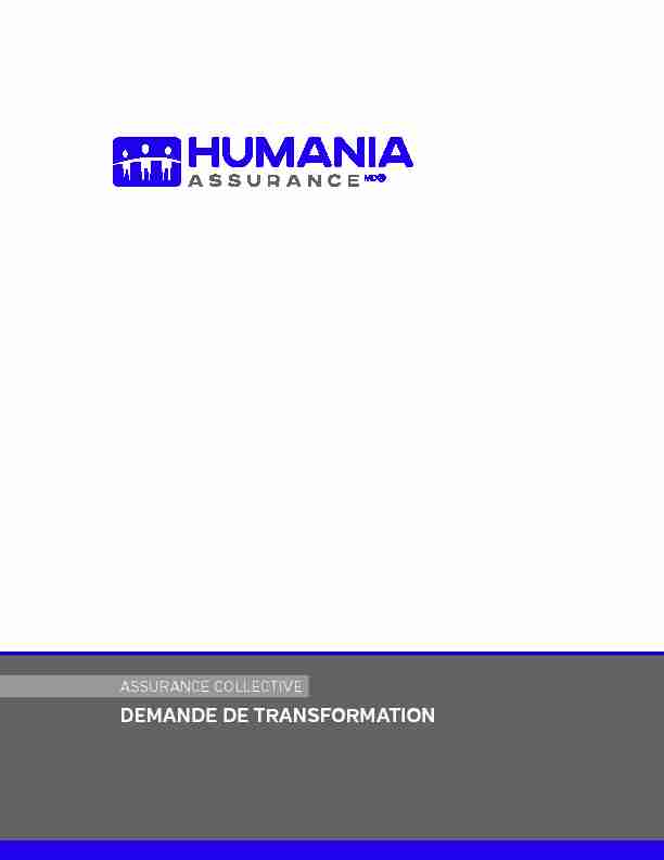 DEMANDE DE TRANSFORMATION - humaniaca
