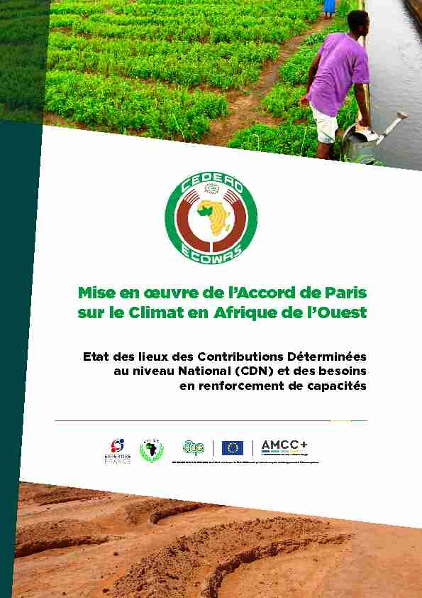 Mise en œuvre de lAccord de Paris sur le Climat en Afrique de lOuest