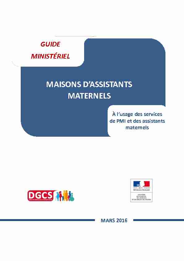 [PDF] Maison dassistants maternels