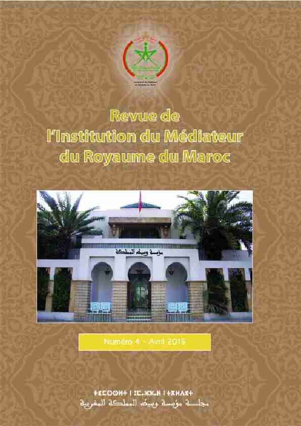 Médiateur du Royaume du Maroc - Institution du Médiateur