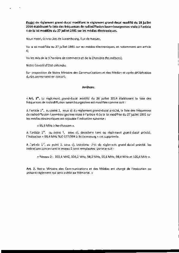 Texte du projet de règlement grand-ducal 51.373