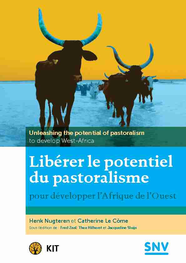 [PDF] Libérer le potentiel du pastoralisme - SNV