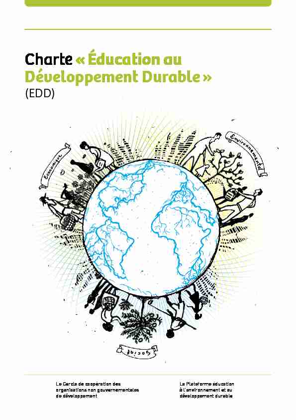 Charte « Éducation au développement durable » (EDD)