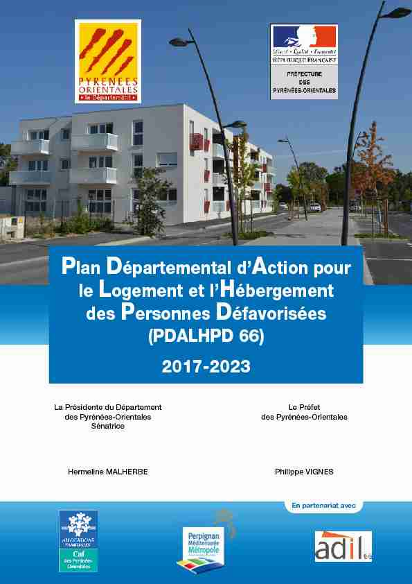 [PDF] Plan Départemental dAction pour le Logement et lHébergement
