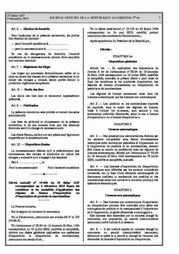 JOURNAL OFFICIEL DE LA REPUBLIQUE ALGERIENNE N 66 7 27
