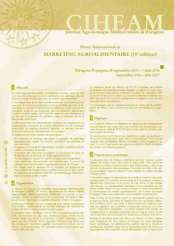 MARKETING AGROALIMENTARIO (A4) 2015:2015