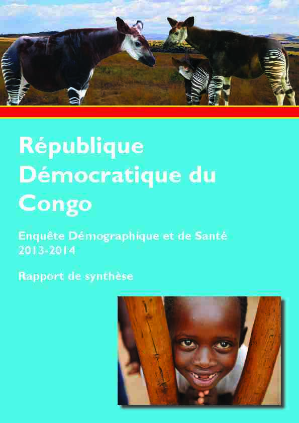 Democratic Republic of Congo DHS 2013-2014 - Key Findings