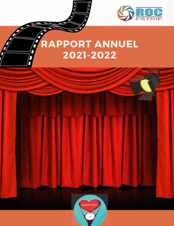 Rapport annuel 2021-2022 - ROC ESTRIE