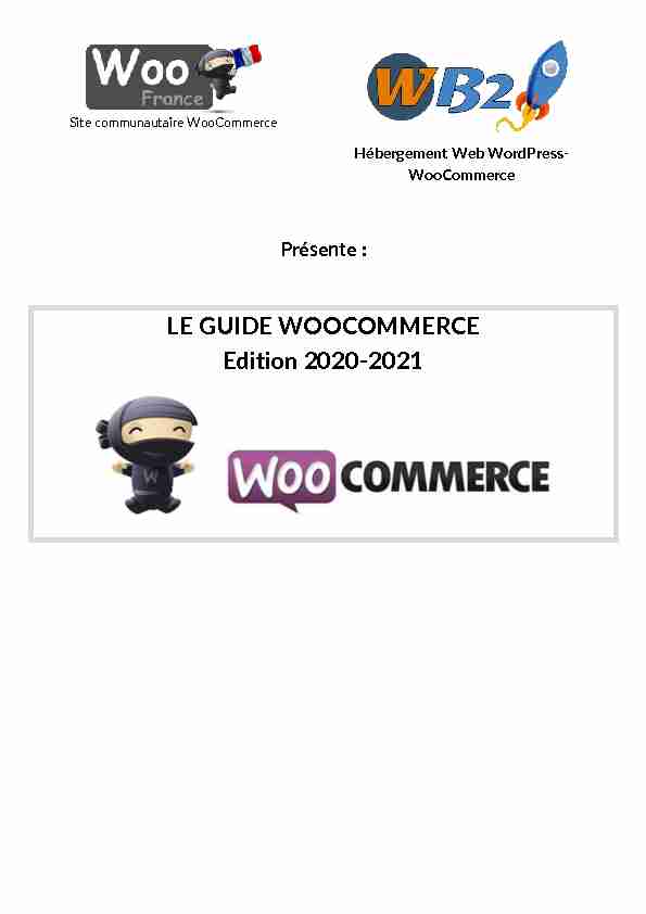 LE GUIDE WOOCOMMERCE Edition 2020-2021