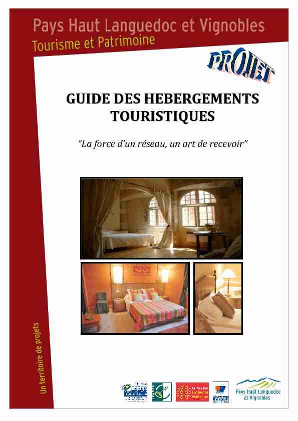 GUIDE DES HEBERGEMENTS TOURISTIQUES