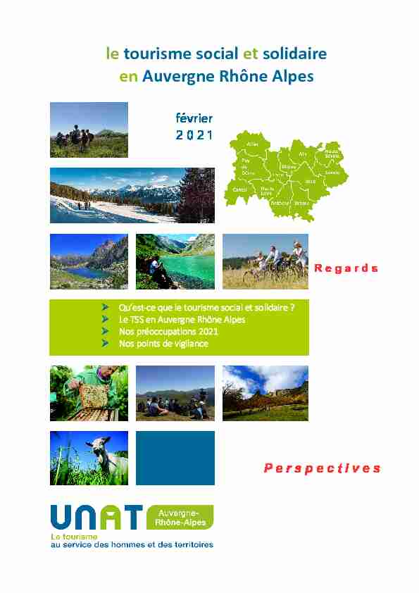le tourisme social et solidaire en Auvergne Rhône Alpes