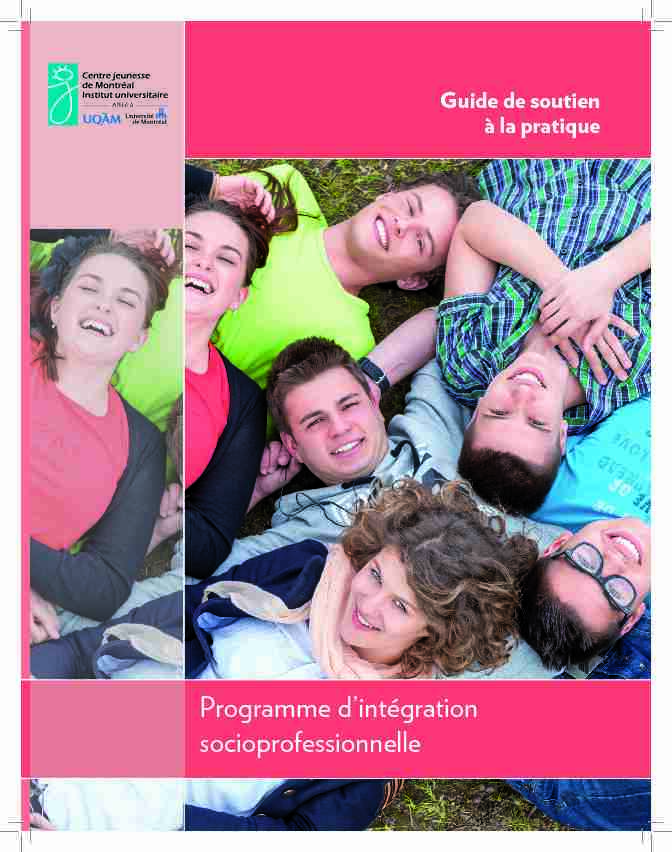 Programme d’intégration socioprofessionnelle - UNIPSED
