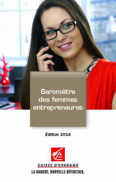 Baromètre des femmes entrepreneures